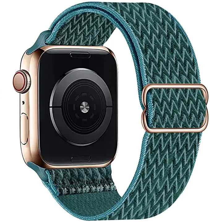 Nylon Loop Strap For Apple Watch 49mm 45mm 41mm 44mm 42mm 46mm Adjustable Elastic Belt iWatch Ultra 3/2 11 10 9 8 7 6 5 SE3 Band