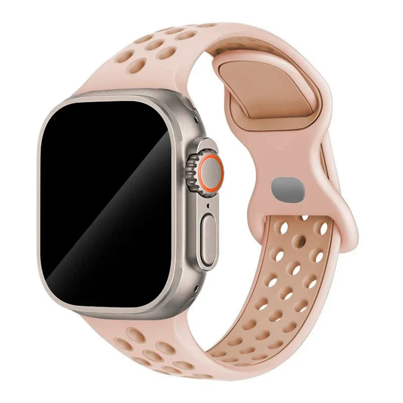 Strap For Apple Watch Band 44mm 49mm 45mm 40mm 41mm 38mm 42mm correa Breathable sports bracelet iwatch series 8 SE 7 6 5 9 Ultra