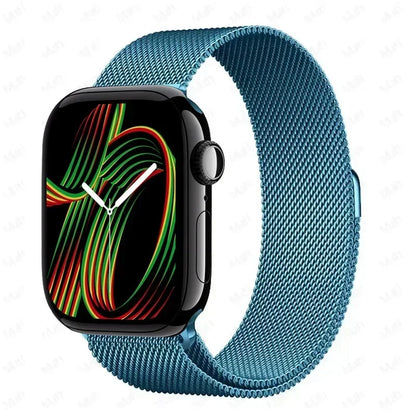 Milanese Strap For Apple Watch Ultra 2 49 46mm 42mm 44mm 40mm 45mm 41mm 38mm Bracelet For iWatch Series 10 9 3 6 5 SE 7 8 Strap