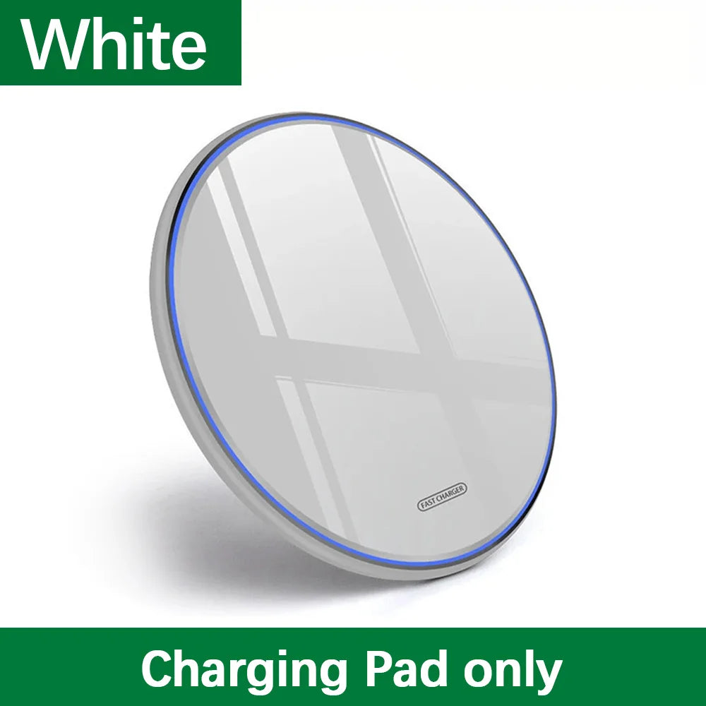 Wireless Charger Pad for iPhone 17 16 15 14 13 12 11 Samsung Xiaomi Phone Chargers Induction Fast Charging Dock Station