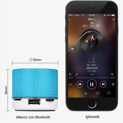 Wireless Bluetooth Speaker Mini PC Loudspeaker Crack LED SD Card USB Subwoofer Portable Music Sound Column For Desktop Computer
