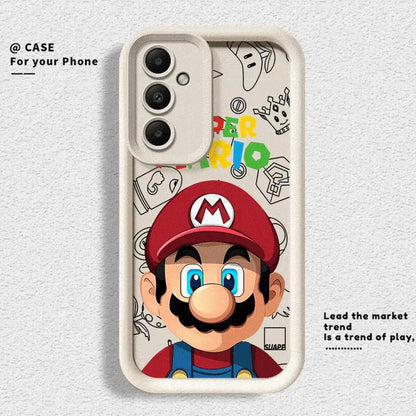 Super M-Marios Bros Phone Case for Galaxy A12 A13 A14 4G 5G A13 A22 A16 5G A23 4G 5G A24 4G A32 4G 5G A33 5G A34 5G Matte