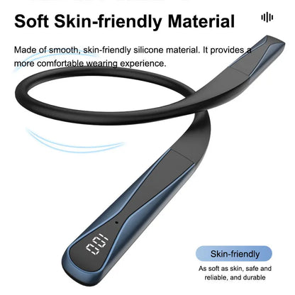 EARDECO Wireless Vibration Headphones Bass Stereo 6.0 Bluetooth Headphone Sport Neckband Bluetooth Earphone with Mic Voice Assis