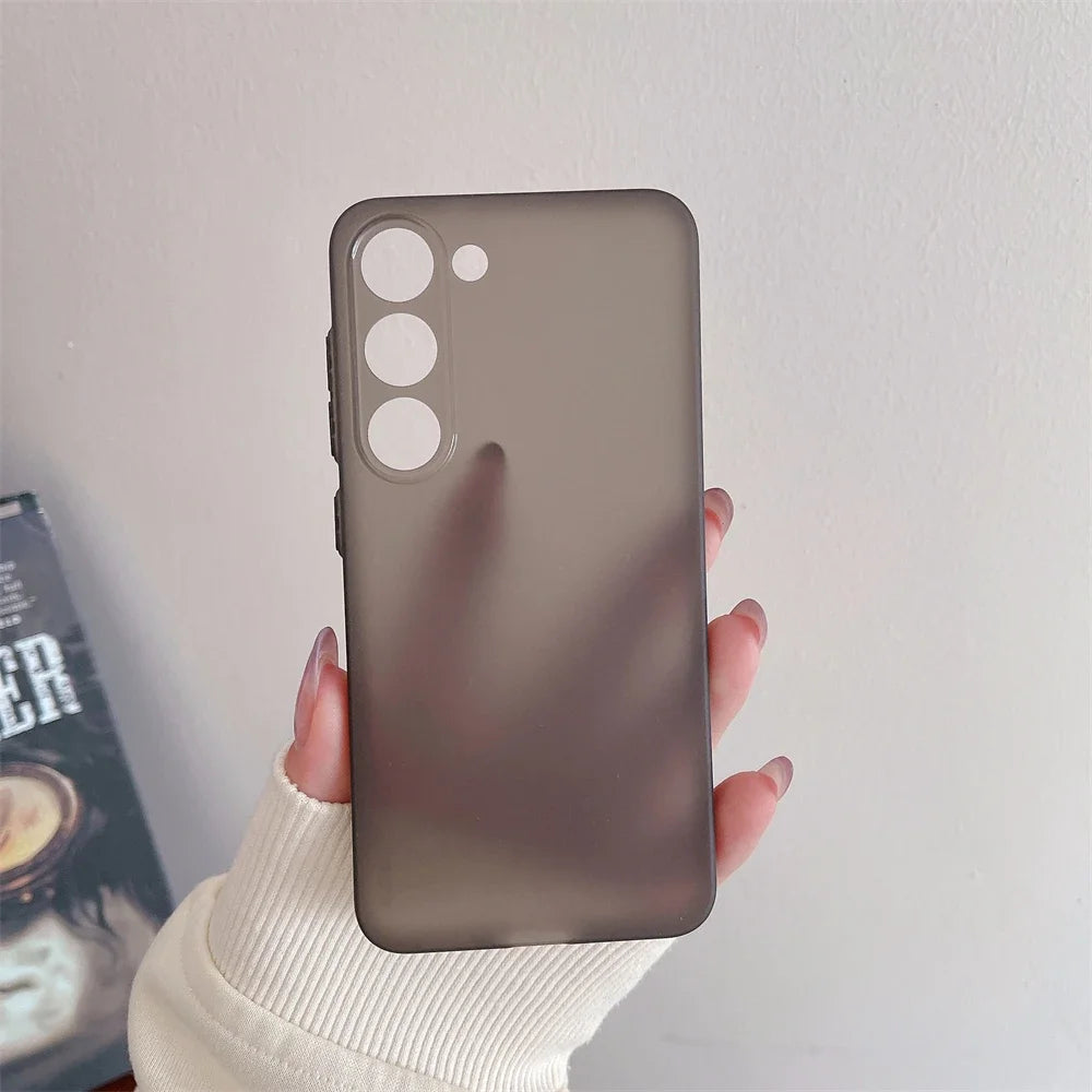 Ultra Thin Matte Armor Translucent Case For Samsung S25 S24 S23 FE S22 S21 Plus Ultra A32 A52 A53 A33 A54 Note20Ultra TPU Funda