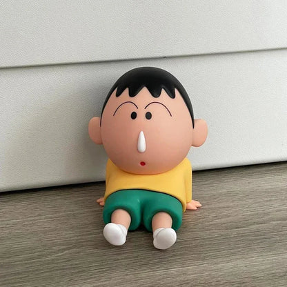 Cartoon Crayon Shin-Chan Boochan Phone Holder Desktop Anime Ornaments Watching Tv Cartoon Phone Support Cute Doll Gifts