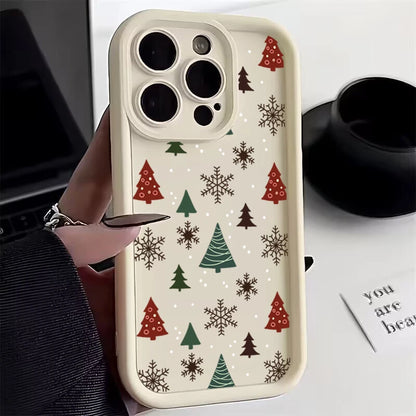 Phone Case For iPhone 17 16 15 14 Pro Max 11 12 13 Pro Max 7 8 Plus XR X XS Max Merry Christmas New Year Gifts Shockproof Cover