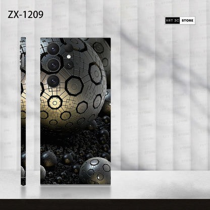 3m Colorful Decal Skin for Samsung S25 S23 Ultra S24 5G Back Screen Protector Film Cover 3M Wrap Modify Sticker