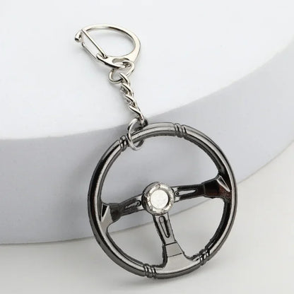 Creative Gear Head Keychain Speed Gearbox Keyring for Car Key Turbo Hub Brake Disc Pendant Shock Absorber Keys Holder Chain Ring