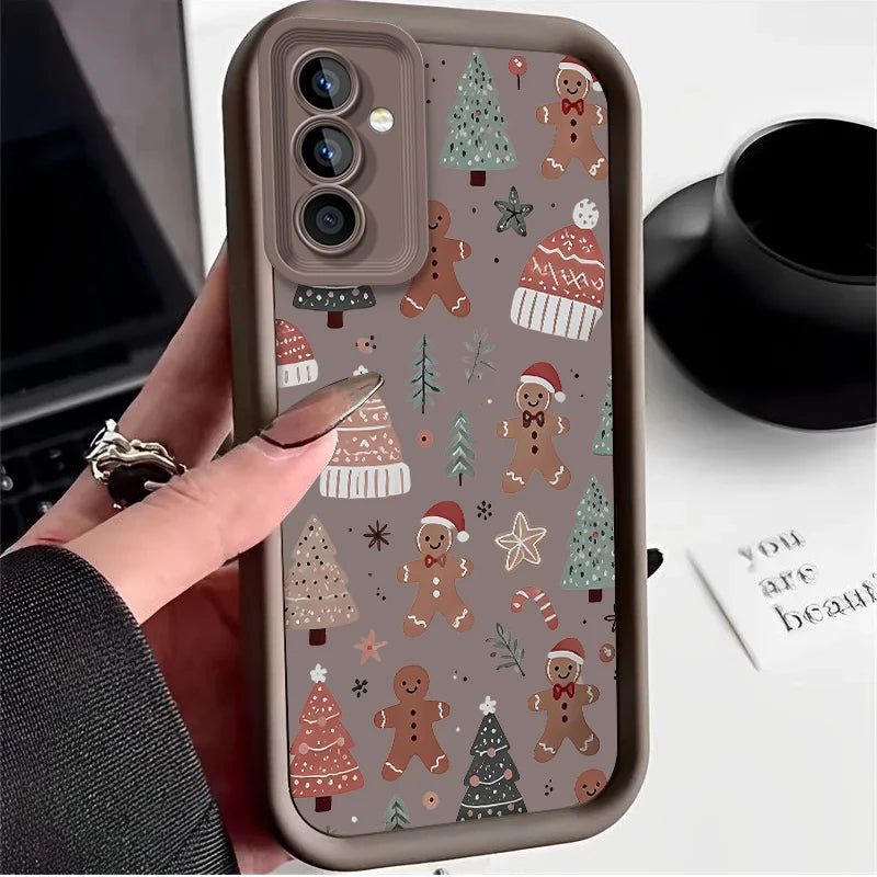 Santa Claus Case for Samsung Galaxy S25 Ultra Plus S24 S23 S22 S21 S20 FE A73 A72 A71 A56 A55 A54 5G A52 A52S A51 4G Back Cover