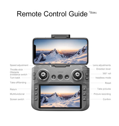Lenovo  A14Pro max GPS Brushless 8K three Camera Optical Flow Obstacle Avoidance Foldable Quadcopter RC Distance Drone Toys