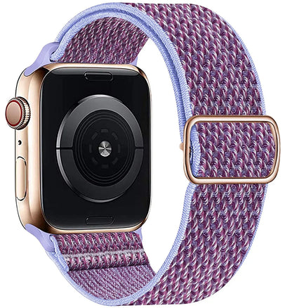 Nylon Loop Strap For Apple Watch 49mm 45mm 41mm 44mm 42mm 46mm Adjustable Elastic Belt iWatch Ultra 3/2 11 10 9 8 7 6 5 SE3 Band