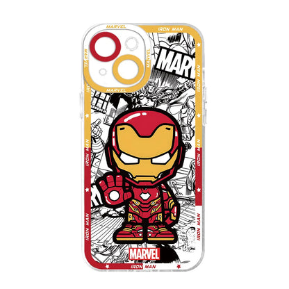 Marvel Spider Man Venom Phone Case for Apple iPhone 13 Pro Max 7 6s SE X XS 15 Plus 8 12 Mini XR 14 Pro 11 Silicone Cover Clear