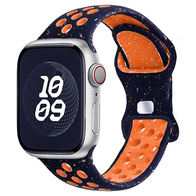 Strap For Apple Watch Band 44mm 49mm 45mm 40mm 41mm 38mm 42mm correa Breathable sports bracelet iwatch series 8 SE 7 6 5 9 Ultra