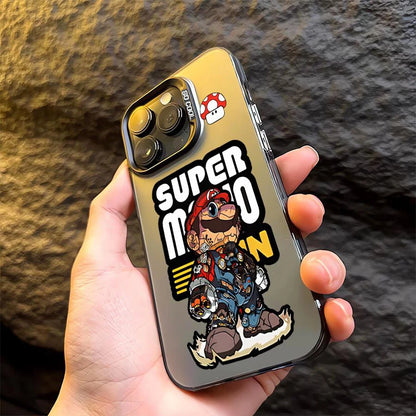 Cool S-Super M-Mario Bros Game Phone Case For iPhone 16 15 14 13 12 11 Pro Max 7 8 Plus XS Max Shockproof Silicone Matte Cover