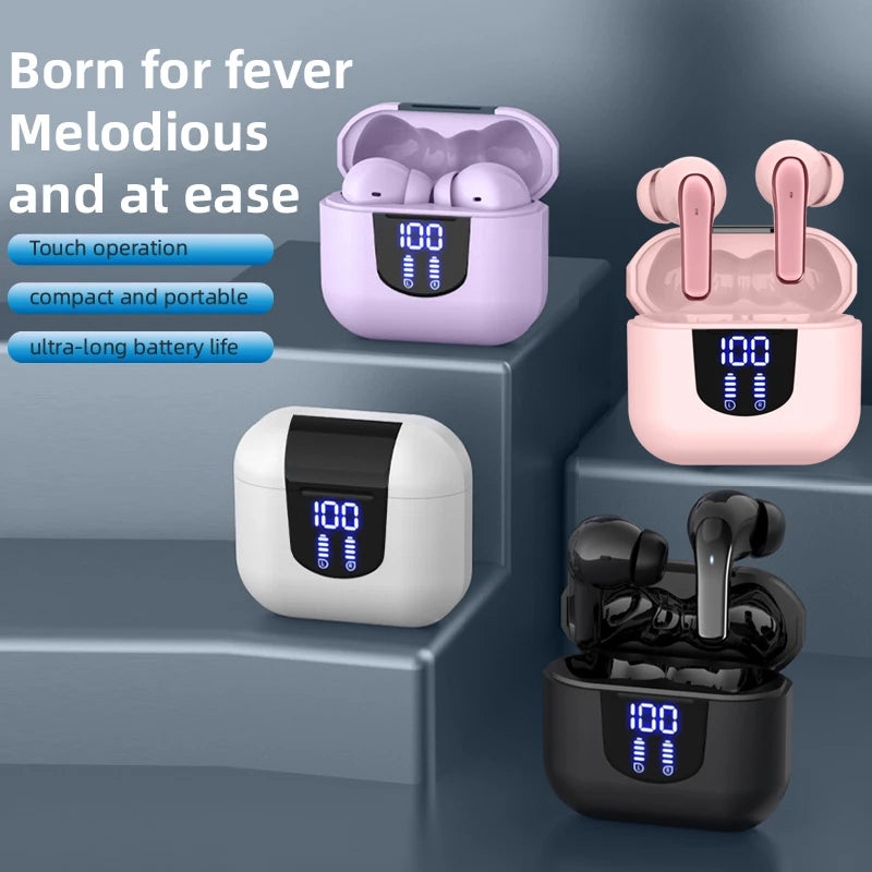 TWS wireless earphones, heavy bass stereo noise reduction for calls, ultra-long battery life, low-latency game mode