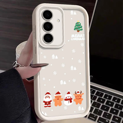 Christmas New Year TPU Case For Samsung Galaxy S25 Edge S23 S24 Ultra S24 FE A17 A55 A54 A15 A16 A36 A35 A25 A56 5G Phone Cover