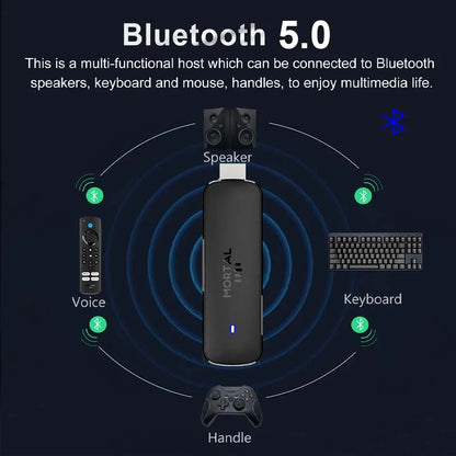 Mortal Q8 WIFI6 BT5.0 Google Voice Assistant AllwinnerH313 Android 14 Portable Android FireTV Stick Smart Streaming Media Player