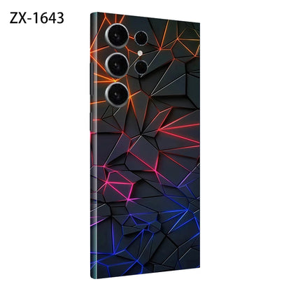 Colorful Decal Skin for Samsung Galaxy S24 S23 S25 Ultra Plus S24Ultra Back Screen Protector Cover Wrap Stones Sticker