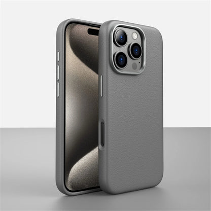 Luxury Business PU Leather Magnetic Case For iPhone 16 Plus 15 14 Pro Max Light Thin Magsafe Wireless Charge Shockproof Cover