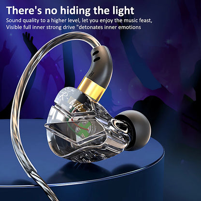 9D Surround HIFI Heavy Bass Headset 3.5MM/Type-C Digital Chip With Mic In-Ear Wired Headphones Music Sports For Samsung Android