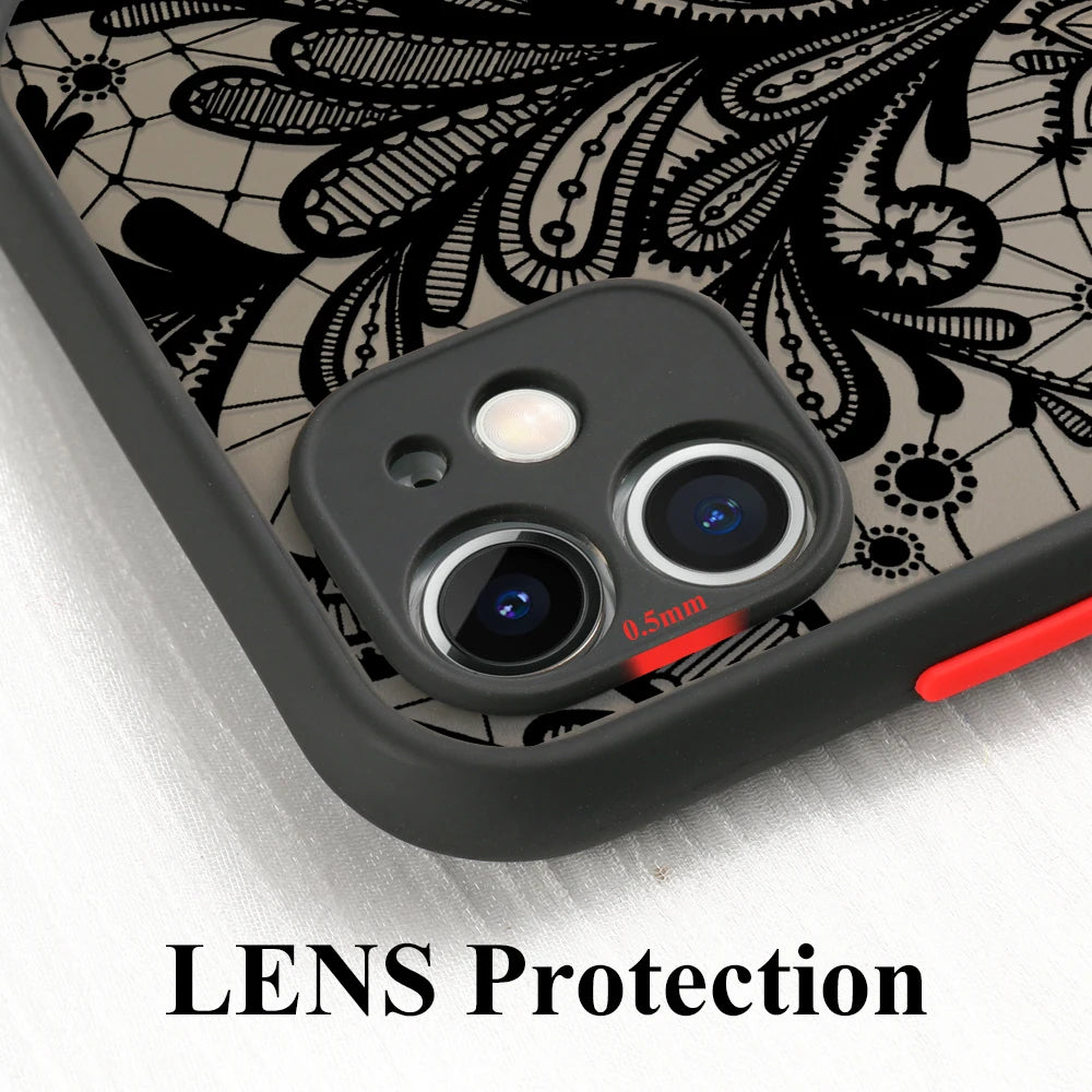 Mandala Dreamcatcher Case For iPhone 11 13 14 12 15 Pro Max Mini XR XS Max 6s 8 7 Plus SE 2022 2020 Clear Shockproof Phone Cover