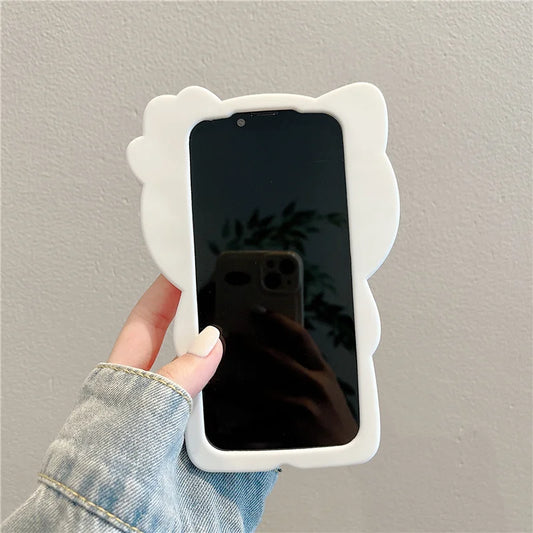 For iPhone 16 15 14 13 12 11 Pro Plus mini Max Xs XR 6 7 8 SE Silicone Bow Pink Hello Kitty Soft Cover Case
