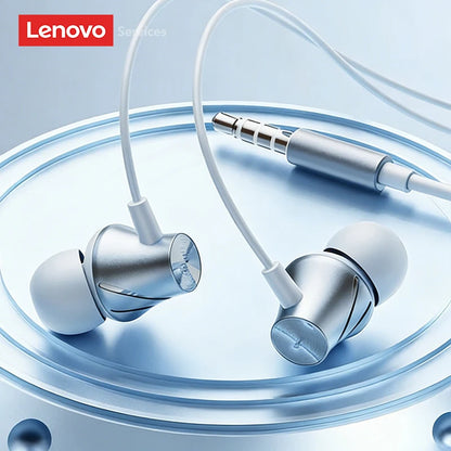 Lenovo Wired Earphone 3.5mm TypeC Semi-in-Earphones For Xiaomi Samsung Huawei Mobile Phones Tablets Desktops Laptops Headphones