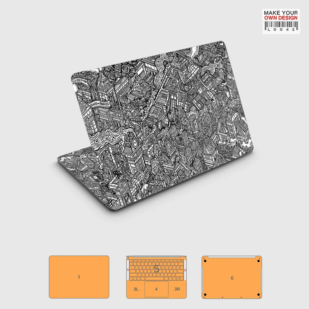 Colorful skin sticker for Macbook Pro 16 14 15  M1 M2 M3 M4 2021 2022 2023 2024 Full Wray Sticker skin screen protector