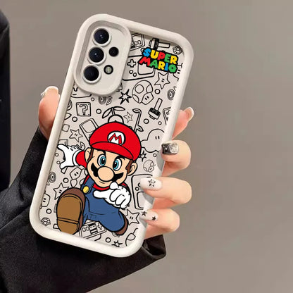 Cartoon Super M-Mario Bros Phone Case For Samsung Galaxy A14 A15 S21 S22 S23 S24 FE Plus Ultra A25 A35 A52 A53 A54 A55 5G Covers