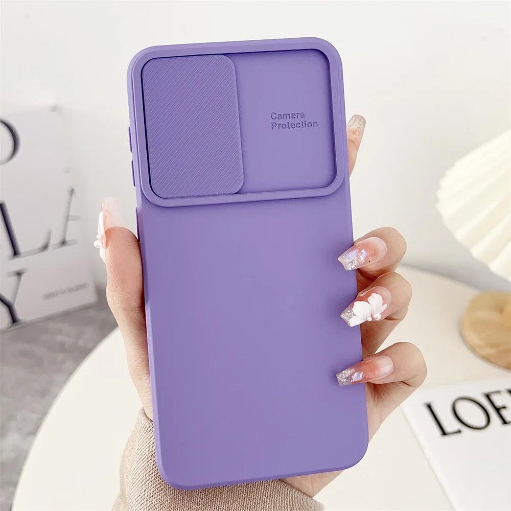Slide Camera Protection Case For Samsung S25 A16 A06 S24 S23 S22 S21 Ultra Plus FE A34 A24 A14 A54 A73 A53 A33 A51 A55 A35 Cover