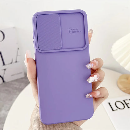 Slide Camera Protection Case For Samsung S25 A16 A06 S24 S23 S22 S21 Ultra Plus FE A34 A24 A14 A54 A73 A53 A33 A51 A55 A35 Cover