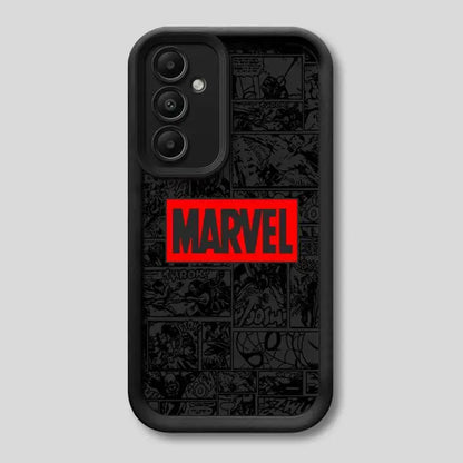 Phone Case for Samsung Galaxy A15 A25 A35 A55 A51 A71 A72 A73 A52 A52s A53 A54 5G TPU Silicone Soft Avengers Marvel Logo Comics