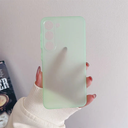 Ultra Thin Matte Armor Translucent Case For Samsung S25 S24 S23 FE S22 S21 Plus Ultra A32 A52 A53 A33 A54 Note20Ultra TPU Funda