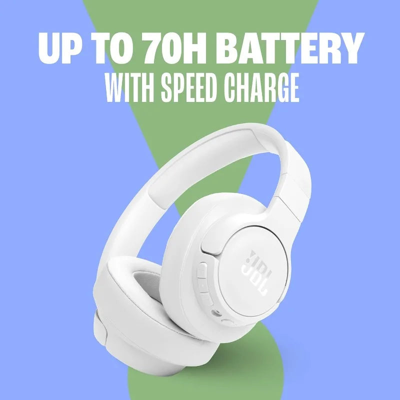 original JBL Tune 770NC Wireless Bluetooth Over Ear Headphones Adaptive Noise Cancelling 70H Battery Foldable Lightweight