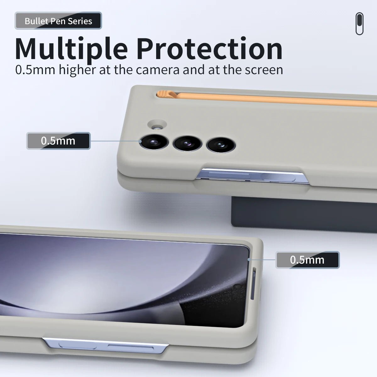 Skin Feel Purity Casing Samsung Z Fold6 Fold5 Fold4 Fold3 Candy Color Hard PC for Samsung Galaxy Z Fold 5 Protection Case