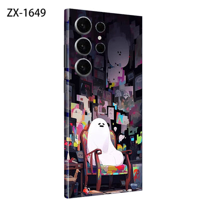 Colorful Decal Skin for Samsung Galaxy S24 S23 S25 Ultra Plus S24Ultra Back Screen Protector Cover Wrap Stones Sticker