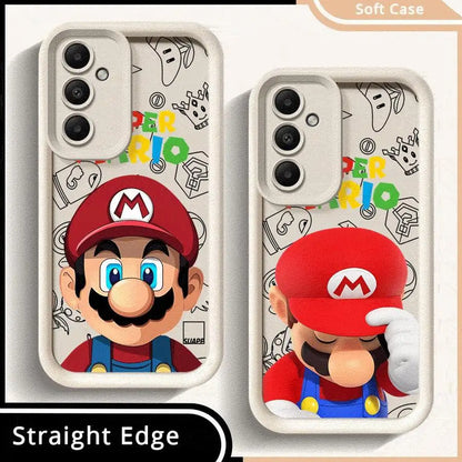 Super M-Marios Bros Phone Case for Galaxy A12 A13 A14 4G 5G A13 A22 A16 5G A23 4G 5G A24 4G A32 4G 5G A33 5G A34 5G Matte