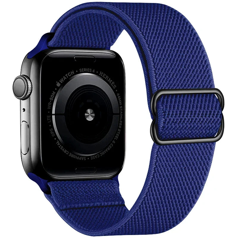 Nylon Loop Strap For Apple Watch 49mm 45mm 41mm 44mm 42mm 46mm Adjustable Elastic Belt iWatch Ultra 3/2 11 10 9 8 7 6 5 SE3 Band