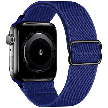Nylon Loop Strap For Apple Watch 49mm 45mm 41mm 44mm 42mm 46mm Adjustable Elastic Belt iWatch Ultra 3/2 11 10 9 8 7 6 5 SE3 Band