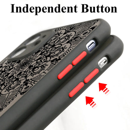 Mandala Dreamcatcher Case For iPhone 11 13 14 12 15 Pro Max Mini XR XS Max 6s 8 7 Plus SE 2022 2020 Clear Shockproof Phone Cover