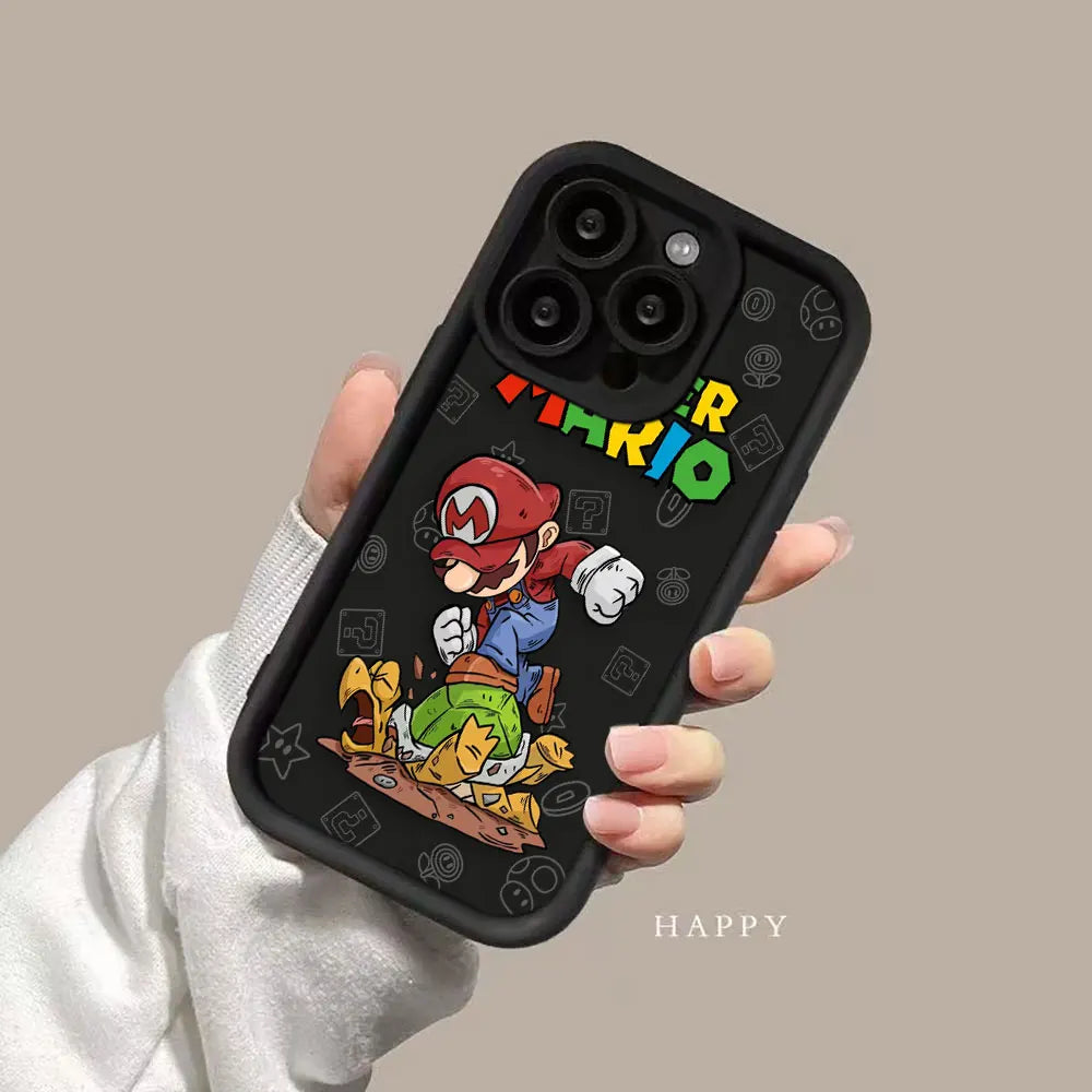 Super M-Mario Bros Game Phone Case For Realme C20 C21Y C30 C31 C33 C35 C53 C55 12 11 8 8I 7I 5 GT 3 NARZO 50 5G Case Funda Shell