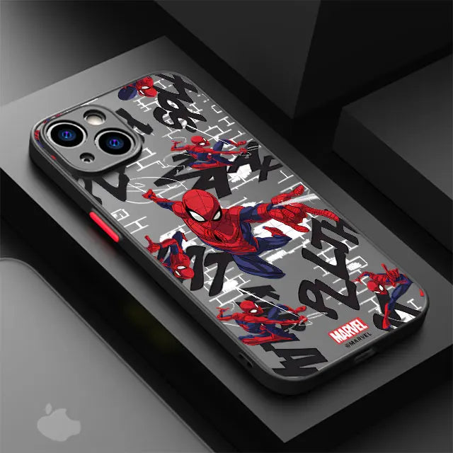 Marvel Spider Man Phone Case for Apple iPhone 15 SE 7 6S Plus XS X XR 13 Pro Max 12 Mini 8 14 Plus 11 13 Soft Funda Cover