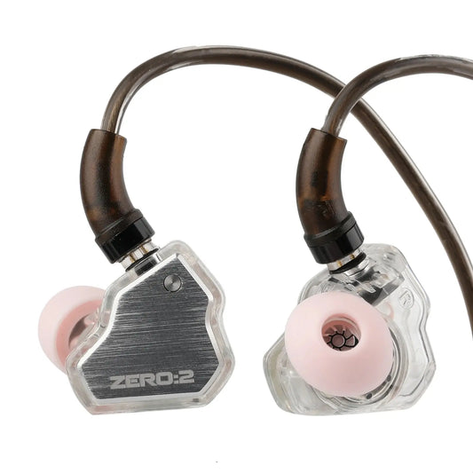 7Hz X Crinacle Zero 2 Updated 10mm Dynamic Driver IEM Wired Earbuds Earphones Gaming Earbuds with OFC IEM Cable for Musician