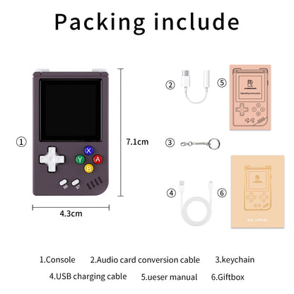 ANBERNIC RG Nano Retro Handheld Game Console Portable Game Console Mini Aluminum Alloy with 1.54 Inch IPS Screen 64G TF