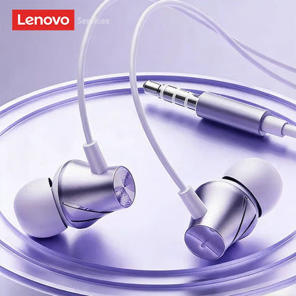 Lenovo Wired Earphone 3.5mm TypeC Semi-in-Earphones For Xiaomi Samsung Huawei Mobile Phones Tablets Desktops Laptops Headphones