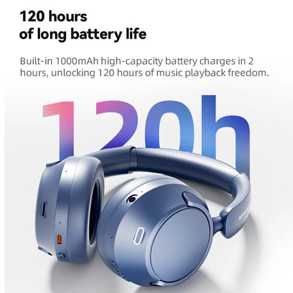 HaaYot ANC Wireless Headphones Bluetooth 6.0 HIFI Level 42dB Adaptive Noise Cancelling Spatial Audio Foldable Over Ear Headsets
