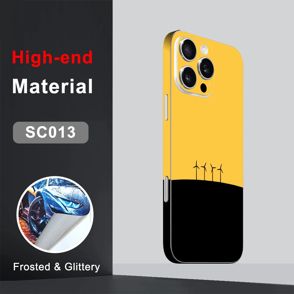 CASEKiTTY Skin Wrap For iPhone 15 Pro Max Sticker 16 14 Plus Back Cover Film 12 13 Mini Protective Decal Side Frame Protector