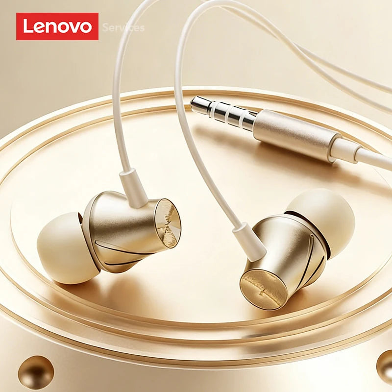 Lenovo Wired Earphone 3.5mm TypeC Semi-in-Earphones For Xiaomi Samsung Huawei Mobile Phones Tablets Desktops Laptops Headphones