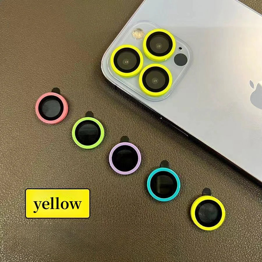 Luminous Ceramic Camera Protector Film For IPhone 14 13 12 11 15 Pro Max 14 Plus 12 13 Mini Lens Ring Tempered Glass Glowing Cap