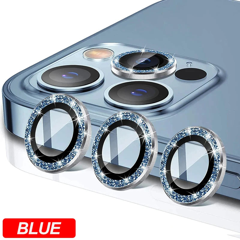 Camera Lens Protector For iPhone 16 Pro Max 16Plus 16Pro 14 15 Pro Max Diamond Metal Protective Glass For iPhone 14 15 Plus Lens